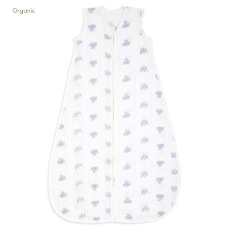 aden + anais organic cotton light sleep sack TOG 1.0 animal kingdom