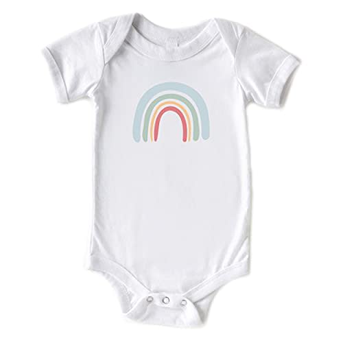Little Spunkies Gender Neutral Rainbow Baby Unisex Bodysuit