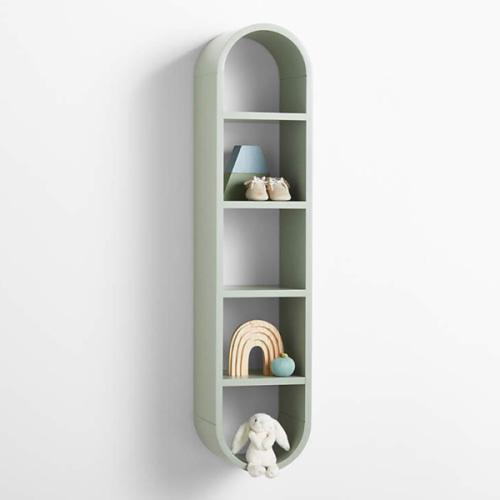 Mallory Kids Large Sage Green Wall Shelf