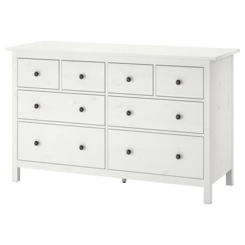 HEMNES
8-drawer dresser, white stain, 63x37 3/4 "