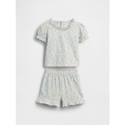 Baby Organic Cotton Floral Outfit Set