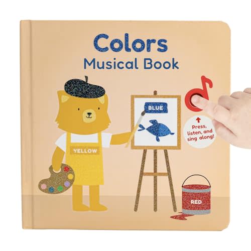 Cali's Books Colors Book for Toddlers 1-3 - Musical Books for Kids, Interactive Talking Baby Sound Book, Educational Song Learning Toys, Sing and Learn Music Toy for Babies