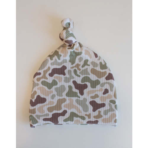 Duck Camo Top Knot Hat – The Fancy Nestling