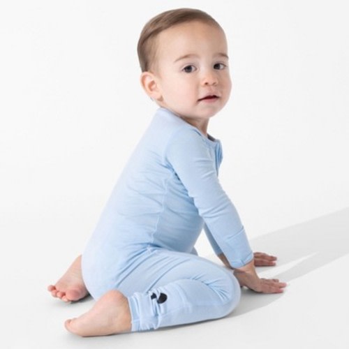 Bellabu Bear Baby Sky Blue Bamboo Convertible Footie Blue 3-6 Months