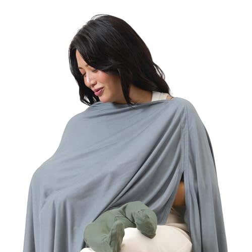 Solly Baby Nursing Cover, Ultra-Breathable, Lightweight Breastfeeding Cover-Up, Buttery-Soft Fabric, Universal Fit, Postpartum Essentials, Newborn Must Haves, Coastal
