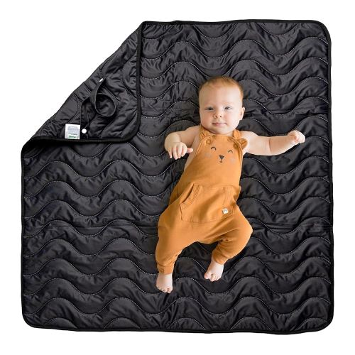 Kinder Cloth Diaper Co Adventure Play Mat - Machine Washable, Reversible, Water-Resistant, Quilted Blanket
