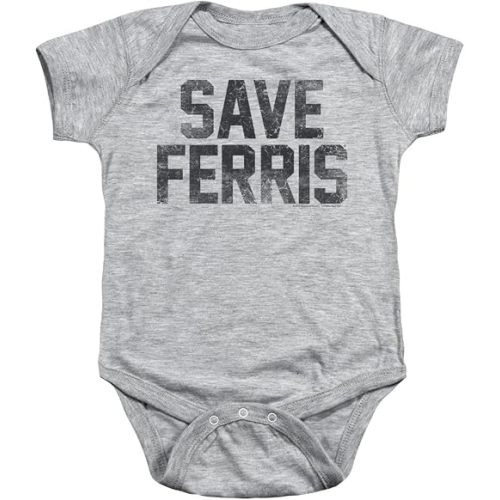 Save Ferris - Ferris Bueller's Day Off Infant One-Piece Snapsuit, 24 Months Gray