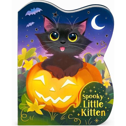 Spooky Little Kitten Halloween Cat-Shaped Board Book