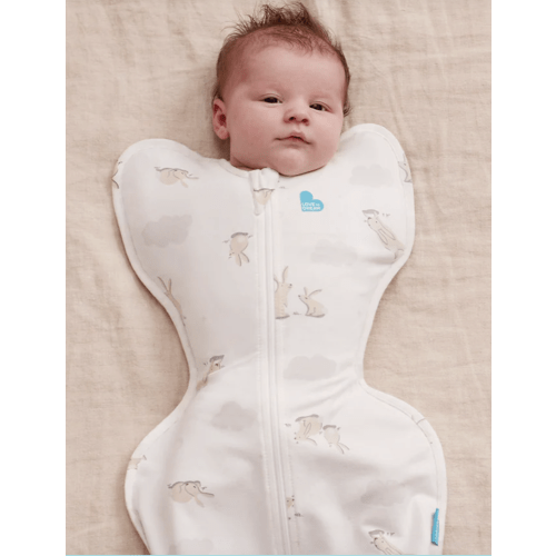 Swaddle Up™ 1.0 TOG Cotton White Cloud Bunnies