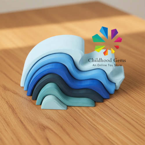 Wooden Water Waves Stacker - Waldorf Toys