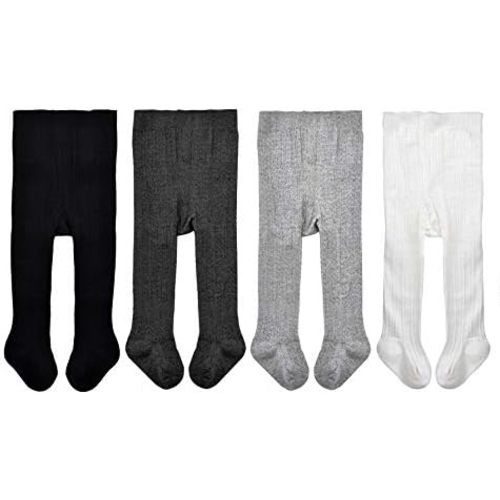 EPEIUS Baby Girl Tights Cable Knit Cotton Seamless Footed Leggings 0-6Y