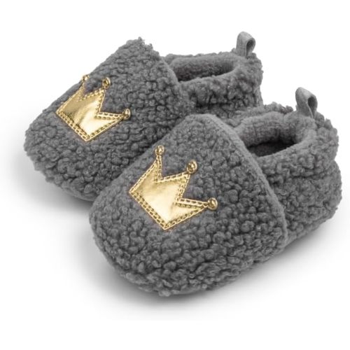 Newborn Infant Baby Boys Girls Cute Cartoon Slipper Soft Non Skid Sole Slip On House Animal Indoor Sock Shoes Crib Moccasins for New Walkers