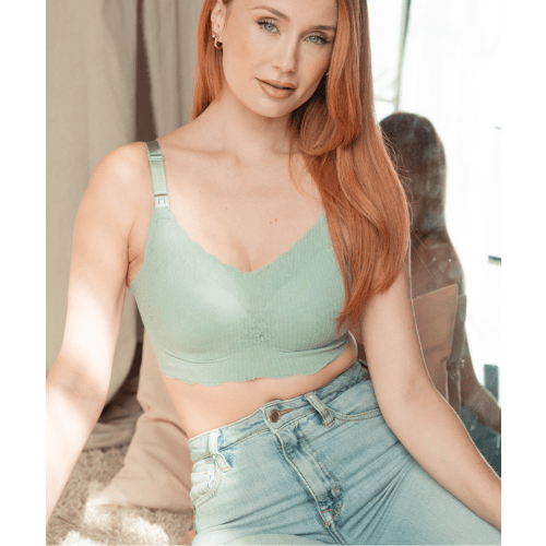 Sea Glass Lace Nursing Bra