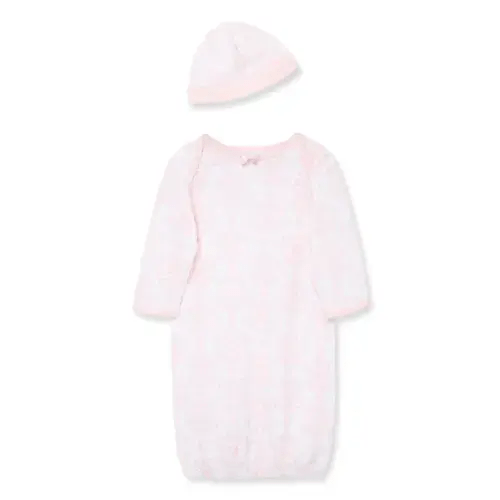 Damask Scroll Sleeper Gown And Hat