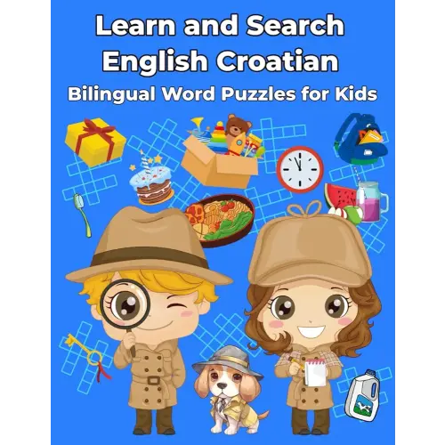 English Croatian Bilingual Word Puzzles for Kids: Learn and Search