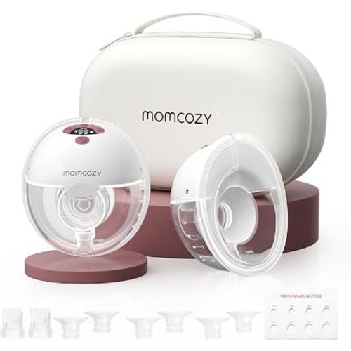 Momcozy M5 Wearable Hands-Free Breast Pump 24mm 2-Pack Red