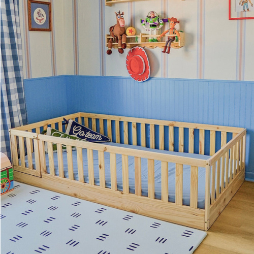 Gianna Floor Bed with Gate - Twin Floor Bed