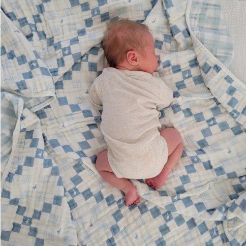 Grandma's Goose Quilt Gauze Blanket