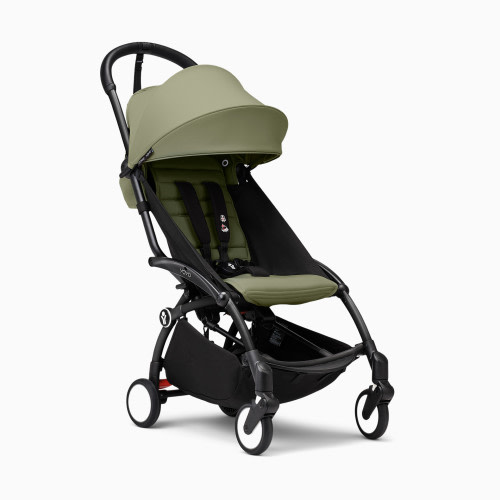 Stokke YOYO³ stroller from 6 months - Black Frame/Olive