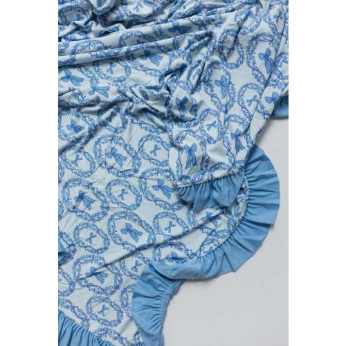 Julia Bow Ruffle Blanket