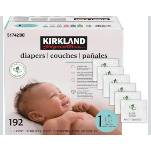 Kirkland Signature Diaper Size 1, 96-count | Costco