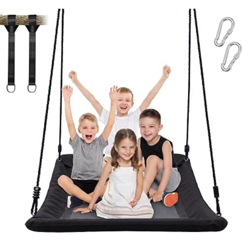 Trekassy 700lb Giant 60" Skycurve Platform Tree Swing for Kids and Adults