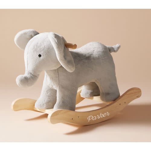 Elephant Critter Plush Nursery Rocker