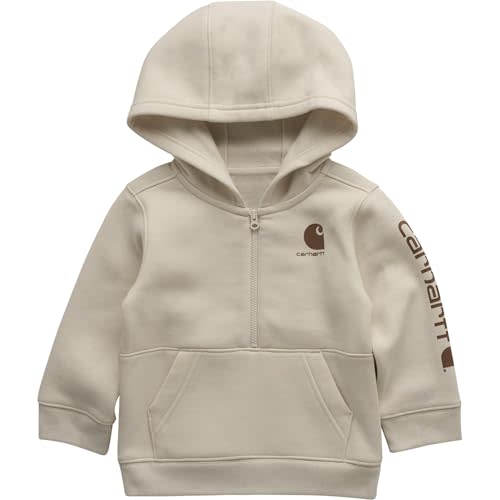 Carhartt Baby & Toddler Boys' Half-Zip Hooded Pullover Sweatshirt