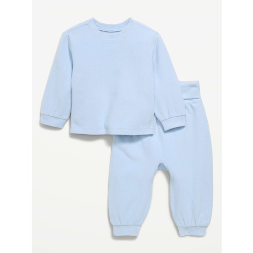 Cozy-Knit Long-Sleeve Top and Leggings Set for Baby
