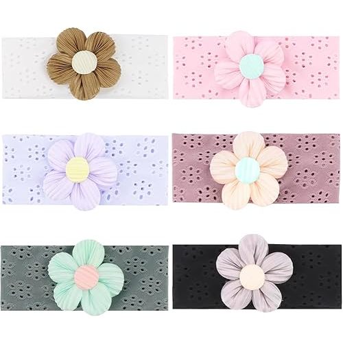 Aprince Baby Flower Cotton Headbands