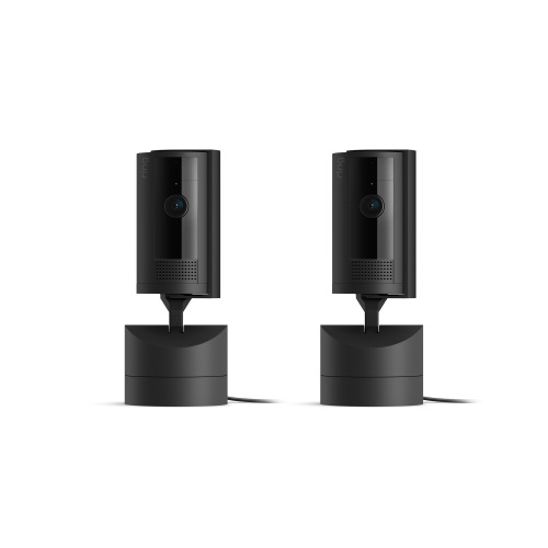 Pan-Tilt Indoor Cam - 2 Pack Black