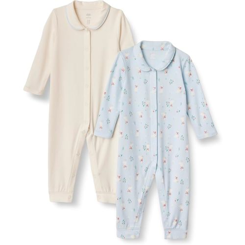 Amazon Essentials x Sofia Grainge Unisex Babies' Footless Sleepsuit, Pack of 2