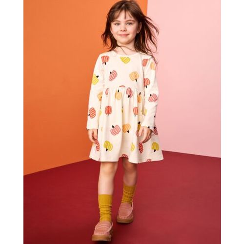 Halloween Long Sleeve Playground Dress with Pockets