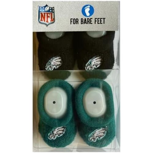 Infant Bootie Socks 0-12 Months - 2 Pack