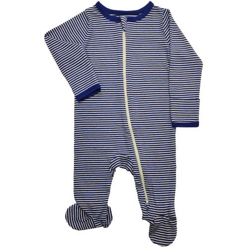 Wonder So Soft Modal by Wonder Nation Baby Gender Neutral Two-Way Zipper Footed Sleep N Play Pajamas, Sizes Preemie–6/9 Months