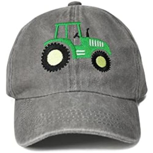 Hepandy Embroidered Farm Tractor Hats for Boys Girls