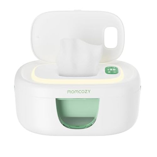 Momcozy Baby Wipe Warmer, Innovative Spring Design,Large Capacity Dispenser