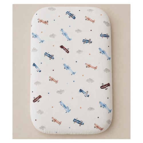 Bamboo Changing Pad Cover | Vintage Airplane - Default Title - Harp Angel Boutique