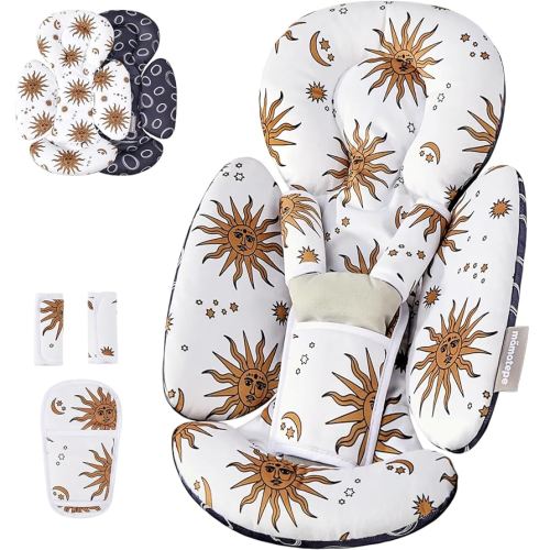 Infant Insert Compatible with 4moms Mamaroo & Graco Swing and Infant Car Seat, Newborn Insert Head & Body Support Cushion, Dual-Sided Design, Fits for Carseats, Strollers, Swings