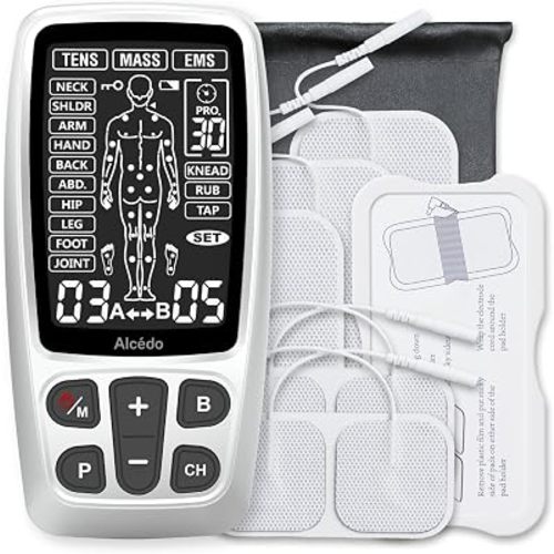 Alcedo Rechargable TENS+EMS Muscle Stimulator for Pain Relief
