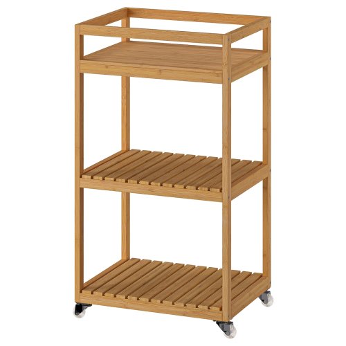 RÅGRUND Cart - bamboo 42x33x76 cm (16 1/2x13x29 7/8 ")