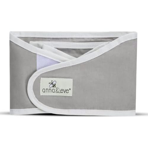 Anna & Eve® Baby Swaddle Strap for Newborns, 16" to 20.5", Grey