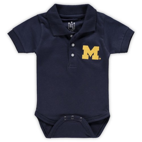 Michigan Wolverines Infant Polo Bodysuit - Navy