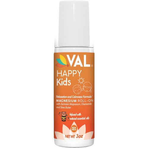 VAL Magnesium Roll-On for Kids | Gentle Zechstein Magnesium Chloride | Relaxation for Daytime & Bedtime | Calm & Mood Support | with Chamomile, Shea Butter & Essential Oils | USA Made | 3oz