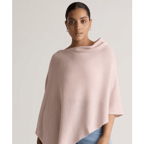 Lightweight Cotton Cashmere Nursing Shawl in Sugar Stone