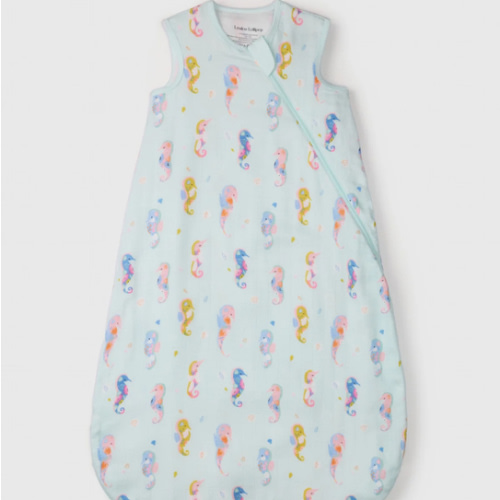 Muslin Lightweight Sleep Bag 0.5 TOG - Painterly Seahorses – LOULOU LOLLIPOP US