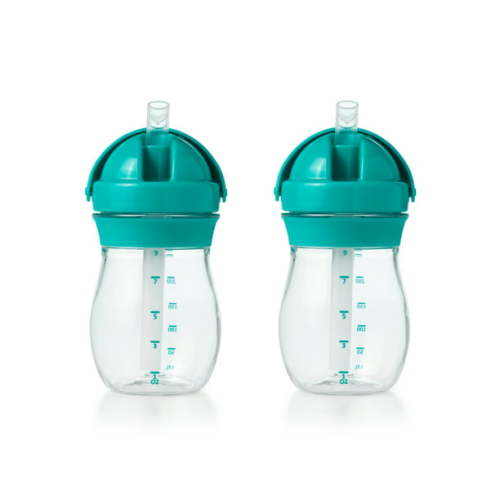 OXO Tot Transitions Straw Cup - 9 Oz - Teal - 2 Pack