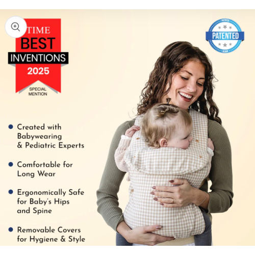 Gojiberry Baby Carrier - Honey Beige Gingham