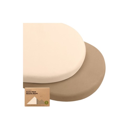 2-Pack Soothe Fitted Bassinet Sheets