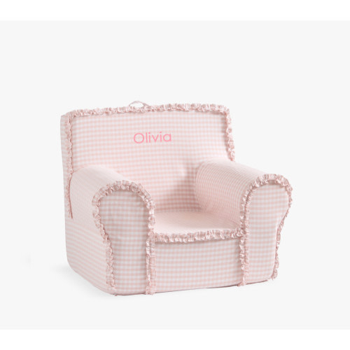 Kids Anywhere Chair, Sepia Rose Ruffle Gingham